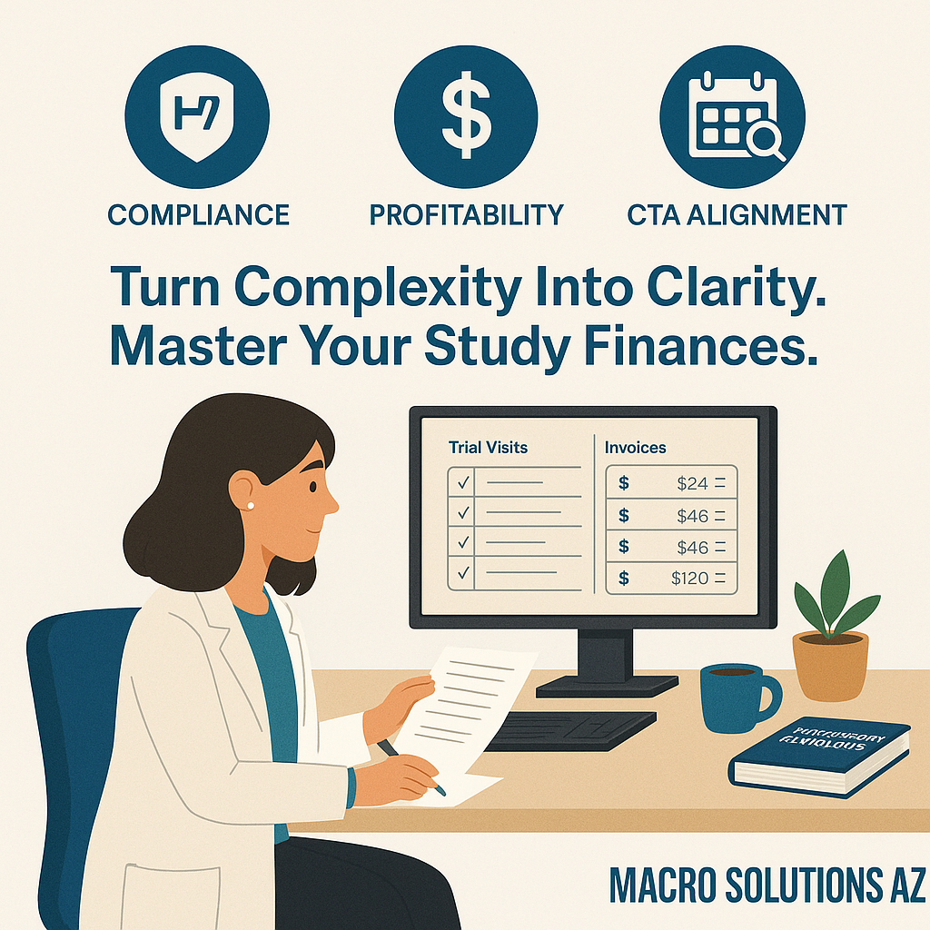Clinical Trial Financial Management: The Key to Site Profitability and Compliance - Macro Solutions AZ Blog